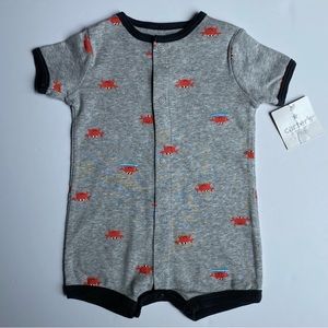 Crab Outfit 3 Months Carter's One Piece New NWT Romper Gray Oceans Crabs